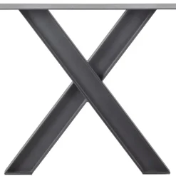 WOOOD Tablo Industrial X-poot 1 stuks - Metaal - Zwart - 72x79x10