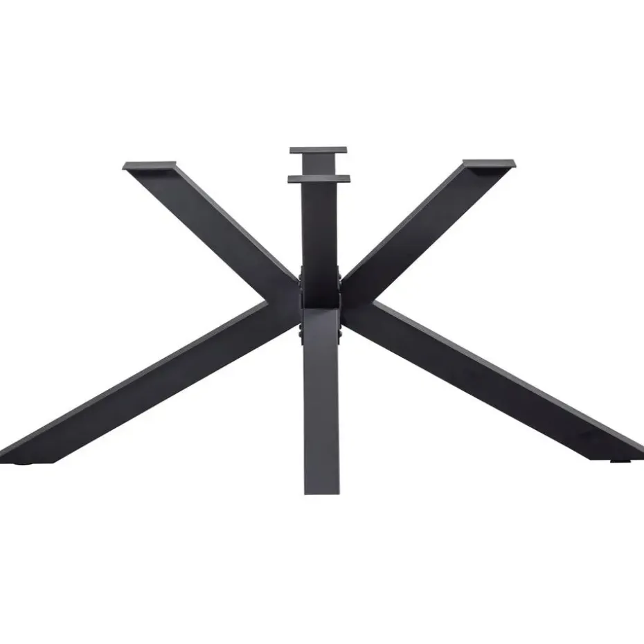 WOOOD Tablo Kruispoot - Metaal - Zwart - 72x159x77