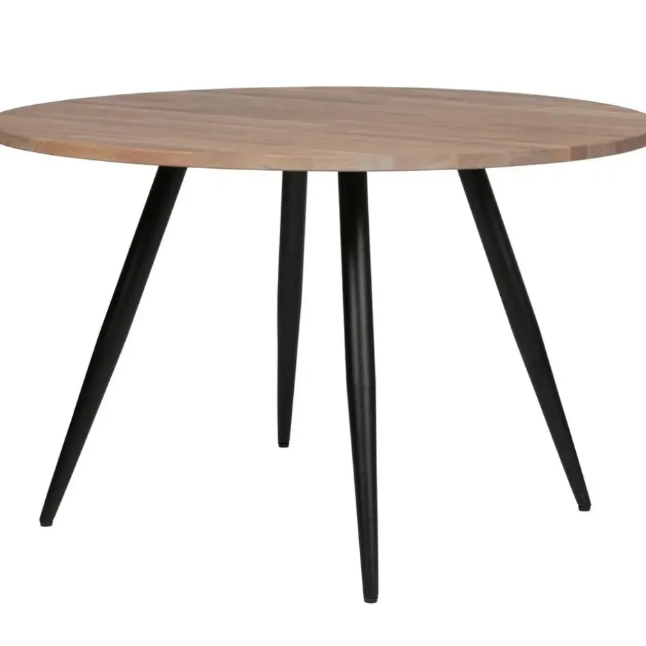 WOOOD Tablo Rond Tafelblad Incl. 2-Standen Poot Conisch - 74,4x120x120