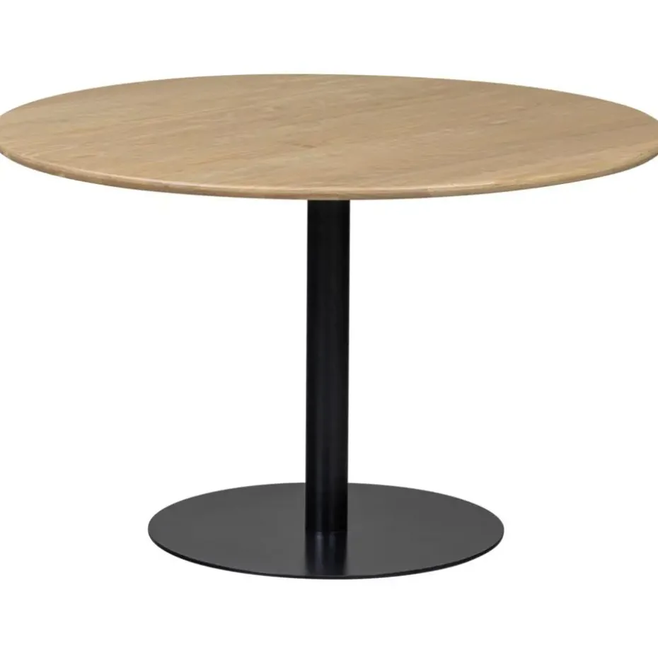 WOOOD Tablo Ronde Poot - Metaal - Zwart - 73x64x64