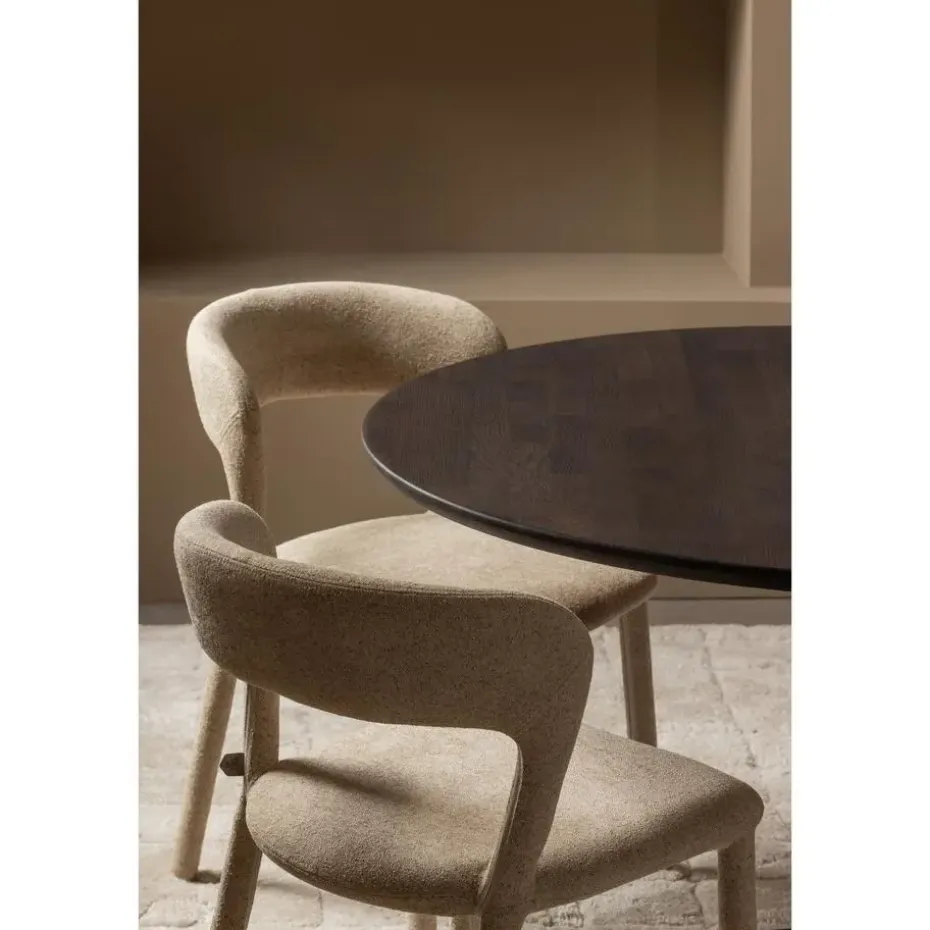WOOOD Tablo Ronde Poot - Metaal - Zwart - 73x64x64