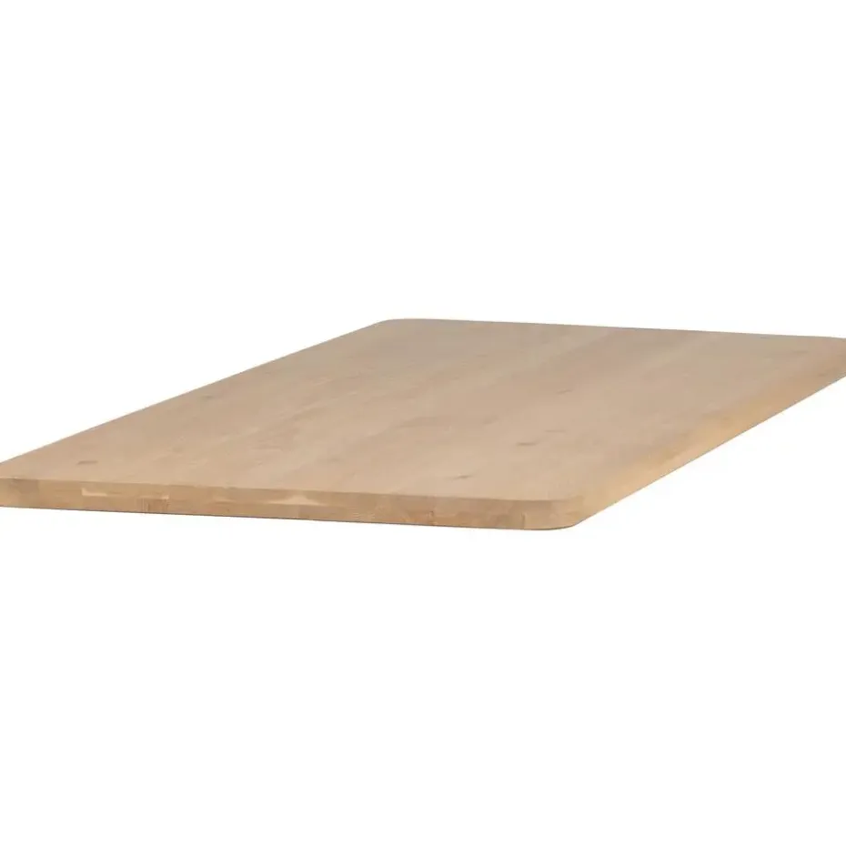 WOOOD Tablo Tafelblad Curved - Eiken - Naturel - 5x199x88