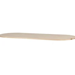 WOOOD Tablo Tafelblad Ovaal - Eiken - Onbehandeld - 2,4x220x90
