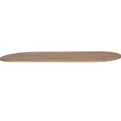 WOOOD Tablo Tafelblad Ovaal - Eiken - Grijze Olie - 220x2,4x90