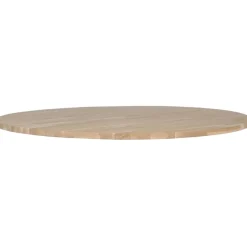 WOOOD Tablo Tafelblad Rond - Eiken - Onbehandeld - 2,4x120x120