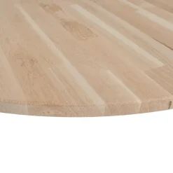 WOOOD Tablo Tafelblad Rond - Eiken - Onbehandeld - 2,4x120x120