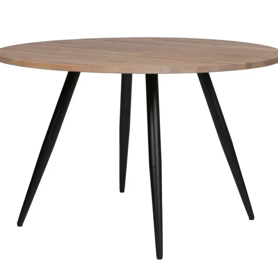 WOOOD Tablo Tafelblad Rond - Eiken - Grijze Olie - 2,4x120x120