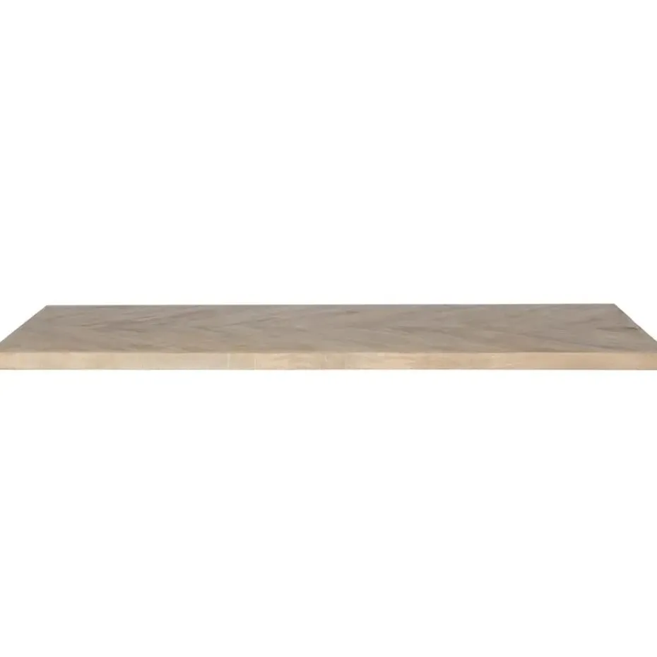 WOOOD Tablo Tafelblad Visgraat - Mango - White Wash - 5, 5x180X90