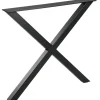 WOOOD Tablo X-Poot 1 Stuks - Metaal - Zwart - 72x79x10