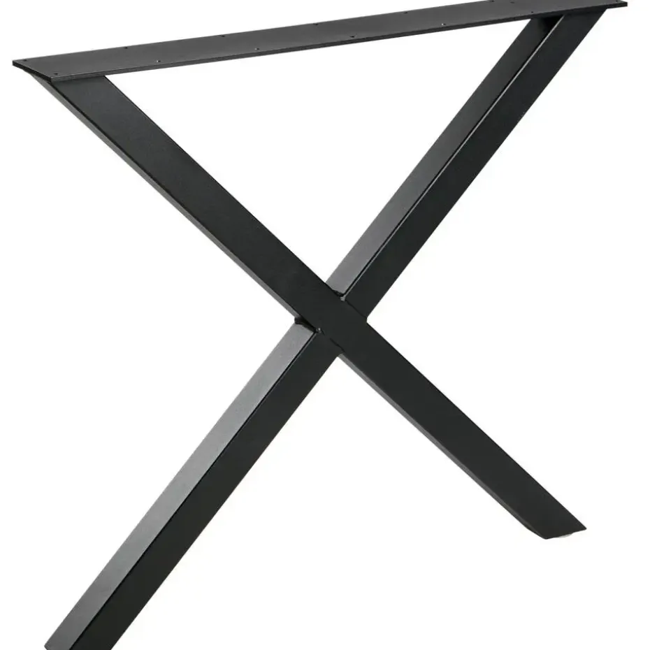 WOOOD Tablo X-Poot 1 Stuks - Metaal - Zwart - 72x79x10