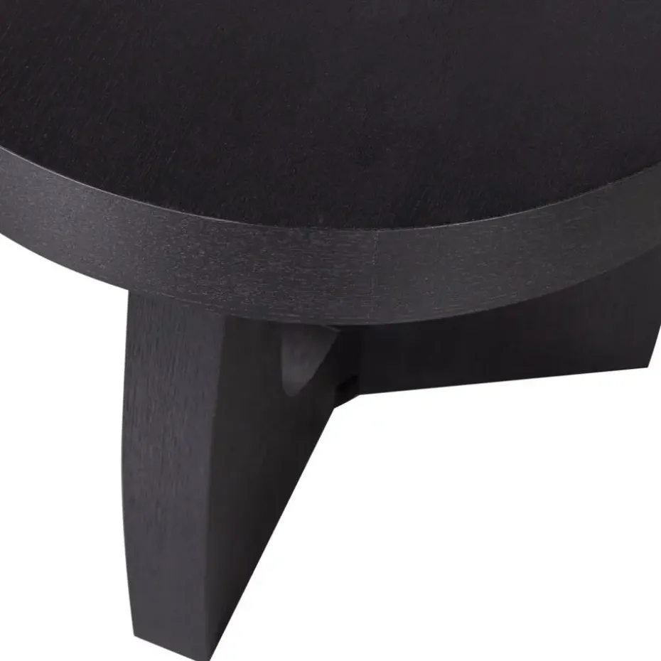 WOOOD Tala Bijzettafel - MDF Fineer - Zwart - 45x45x45