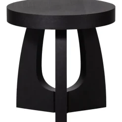 WOOOD Tala Bijzettafel - MDF Fineer - Zwart - 45x45x45