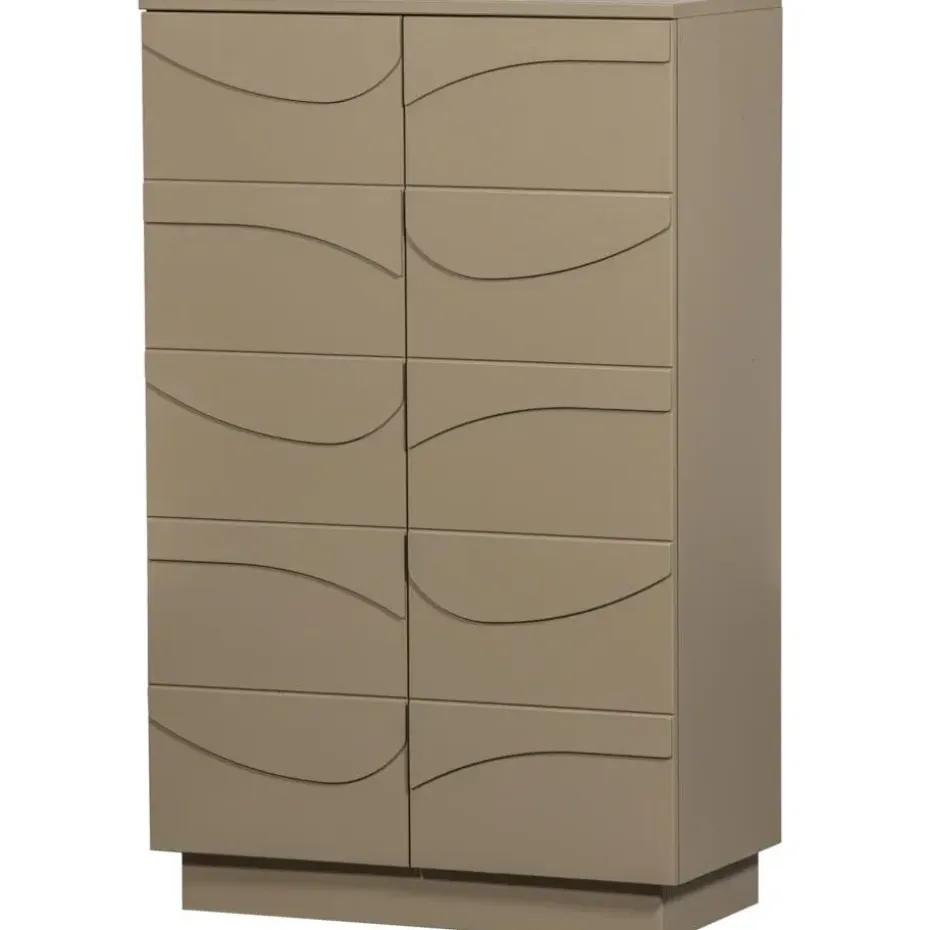 WOOOD Teo Kast - Grenenhout - Mud - 116x72x35