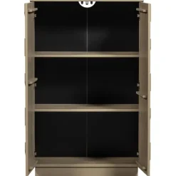 WOOOD Teo Kast - Grenenhout - Mud - 116x72x35
