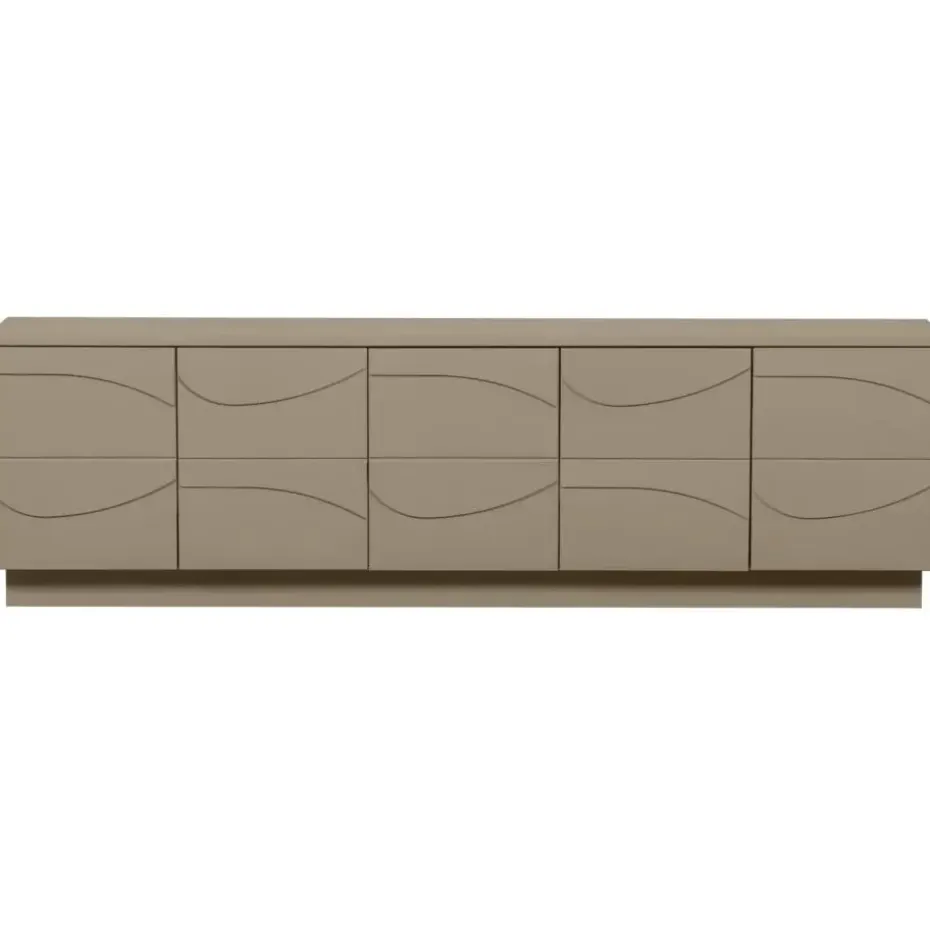 WOOOD Teo TV-Meubel - Grenen - Mud - 52x180x40