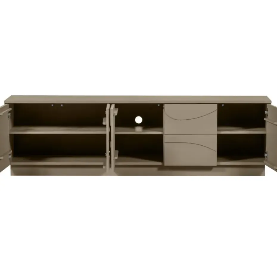 WOOOD Teo TV-Meubel - Grenen - Mud - 52x180x40