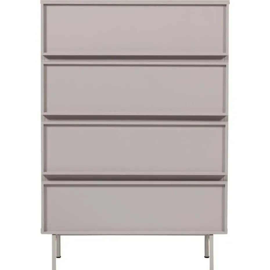 WOOOD Tours Ladekast 4 Lades - Melamine/ MDF - Zand - 102x70x42