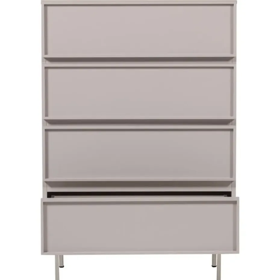 WOOOD Tours Ladekast 4 Lades - Melamine/ MDF - Zand - 102x70x42