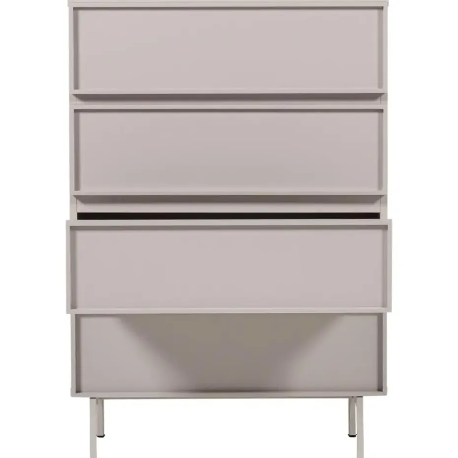 WOOOD Tours Ladekast 4 Lades - Melamine/ MDF - Zand - 102x70x42