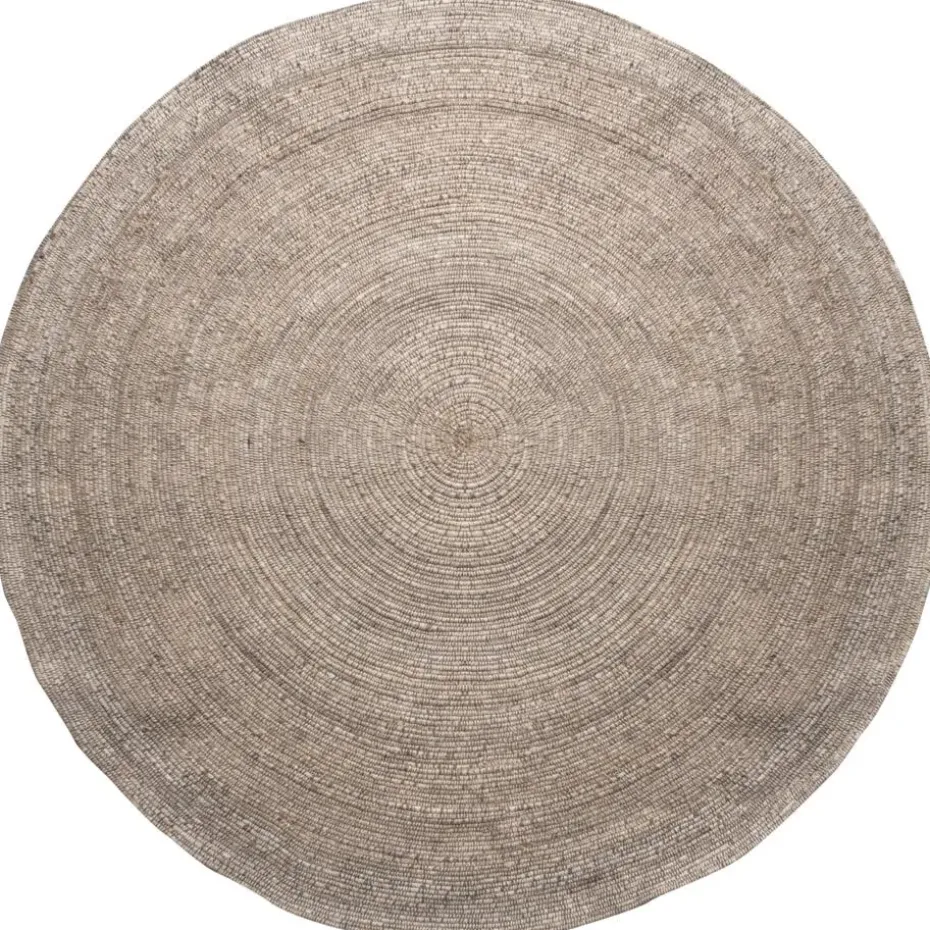 WOOOD Utopia Vloerkleed - Wol/Katoen - Naturel - 1x200x200