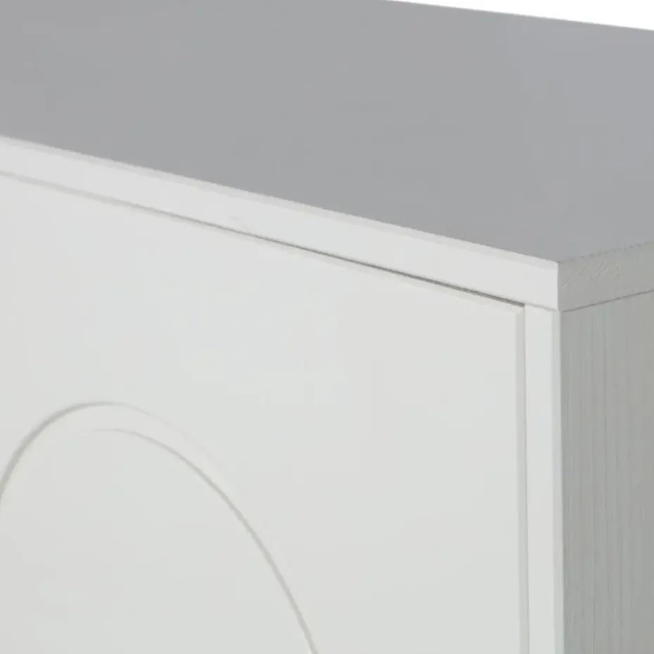 WOOOD Xina Lage Kast - Grenen - Wolkengrijs - 149x90x40