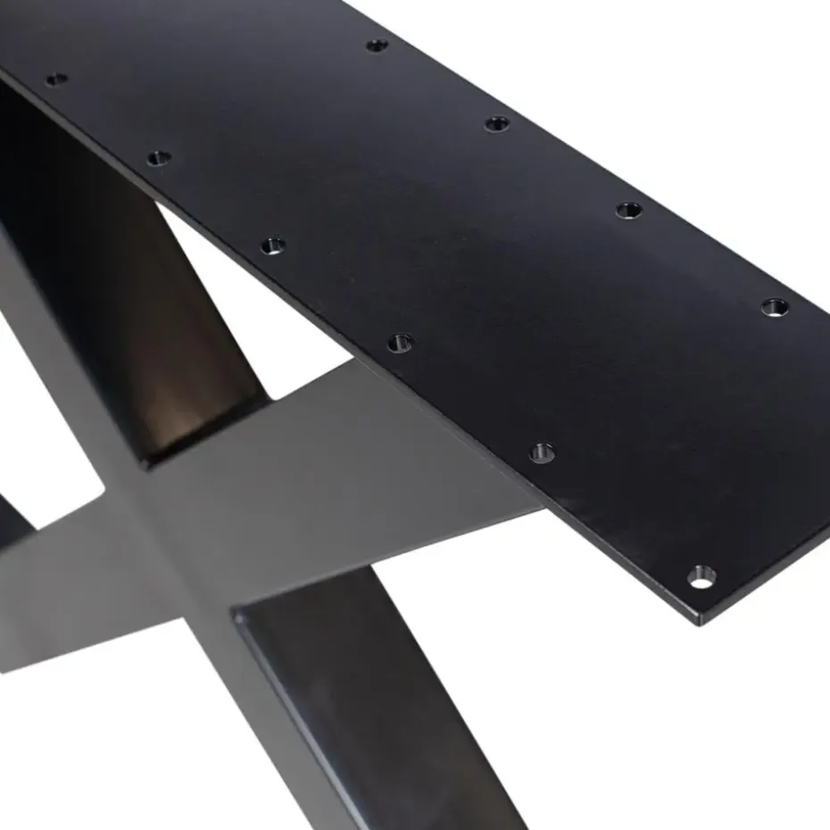 WOOOD X-Poot Picknick Buiten Tablo - Metaal - Zwart - 70x142x13