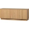 WOOOD Zuma tv-meubel - Push-To-Open - Eiken - Transparant - 52x133x45