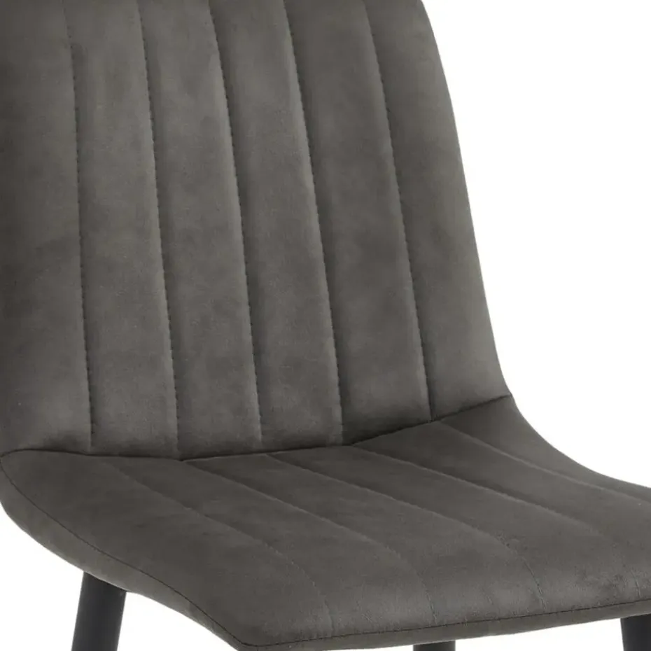2x Barkruk Jax - Microleder Antraciet (Set van 2)