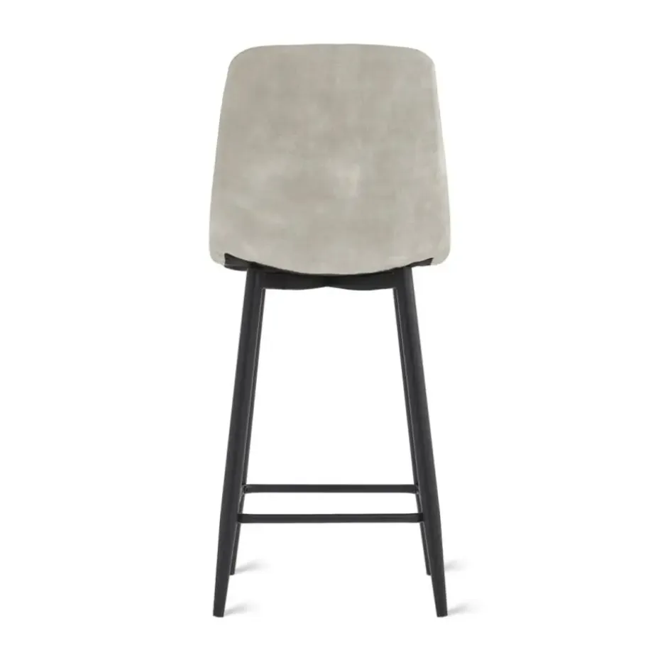 2x Barkruk Jax - Velvet Taupe (Set van 2)