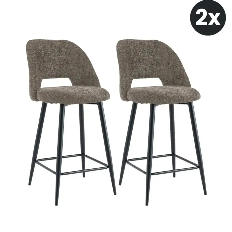2x Barkruk Monta - Bruin (Set van 2)