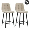 2x Barkruk Yerevan - Bouclé Taupe