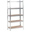 XITTA - Stellingkast 5 planken - Zilver - 150 cm - Staal