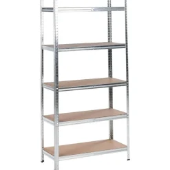 XITTA - Stellingkast 5 planken - Zilver - 150 cm - Staal