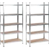 XITTA - Stellingkast set van 2 - Zilver - Staal