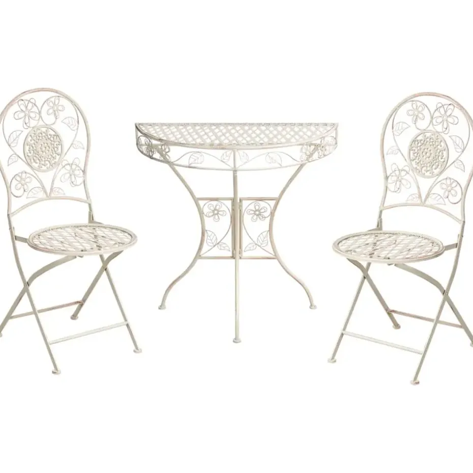 YAVIZA - Bistroset - Lichtbeige - IJzer
