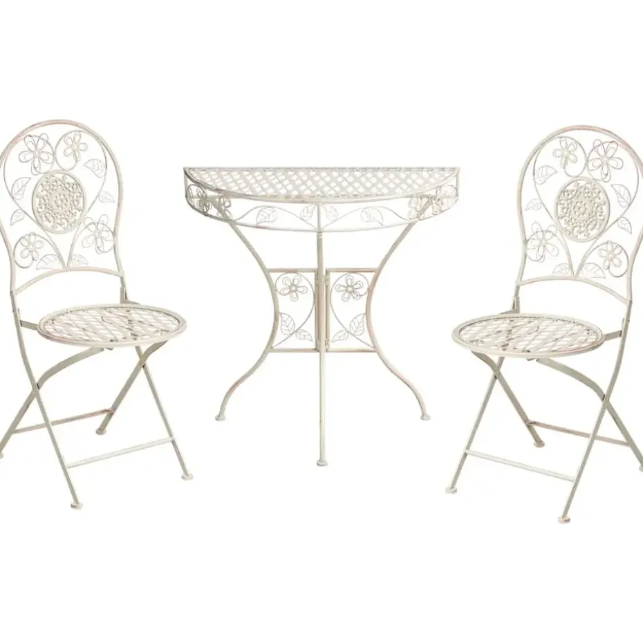 YAVIZA - Bistroset - Lichtbeige - IJzer