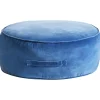 YULLE - Poef - Blauw - Fluweel