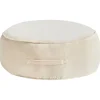 YULLE - Poef - Lichtbeige - Fluweel