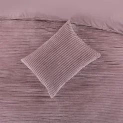 Zavelo Dorien Rib Teddy Dekbedovertrek Roze-Lits-jumeaux (240 x 200/220 cm)