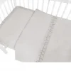 Zavelo Peuter Dekbedovertrek Royal Ruches Grijs 120 x 150 cm