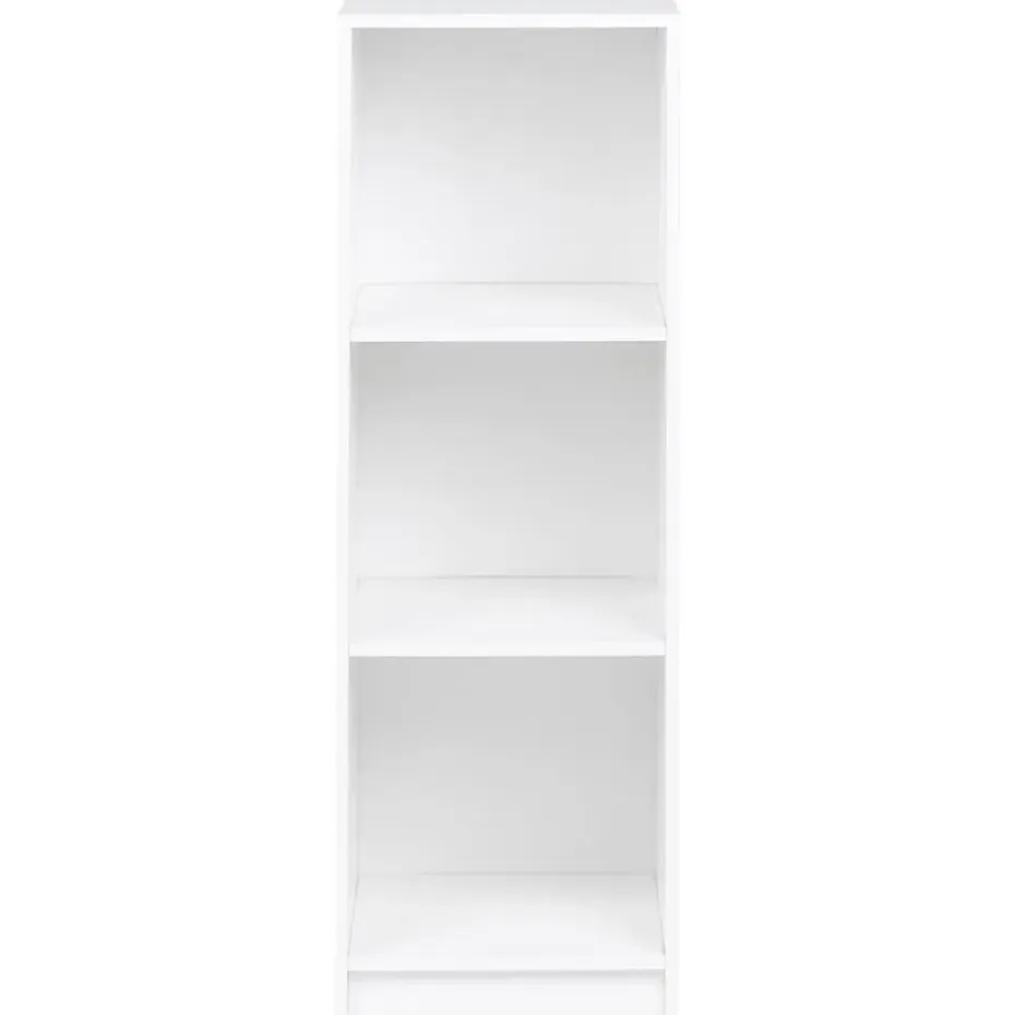 ZEHNA - Boekenkast 3 planken - Wit - 40 x 40 cm - Vezelplaat