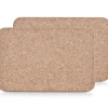 Zeller Placemat - 2x stuks - bruin - kurk - 30 x 20