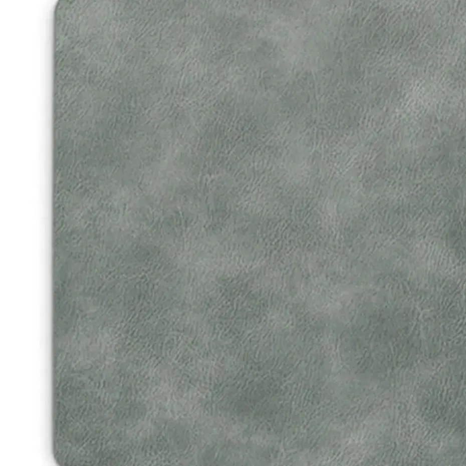 Zeller placemats lederlook - grijs - 45 x 30 cm