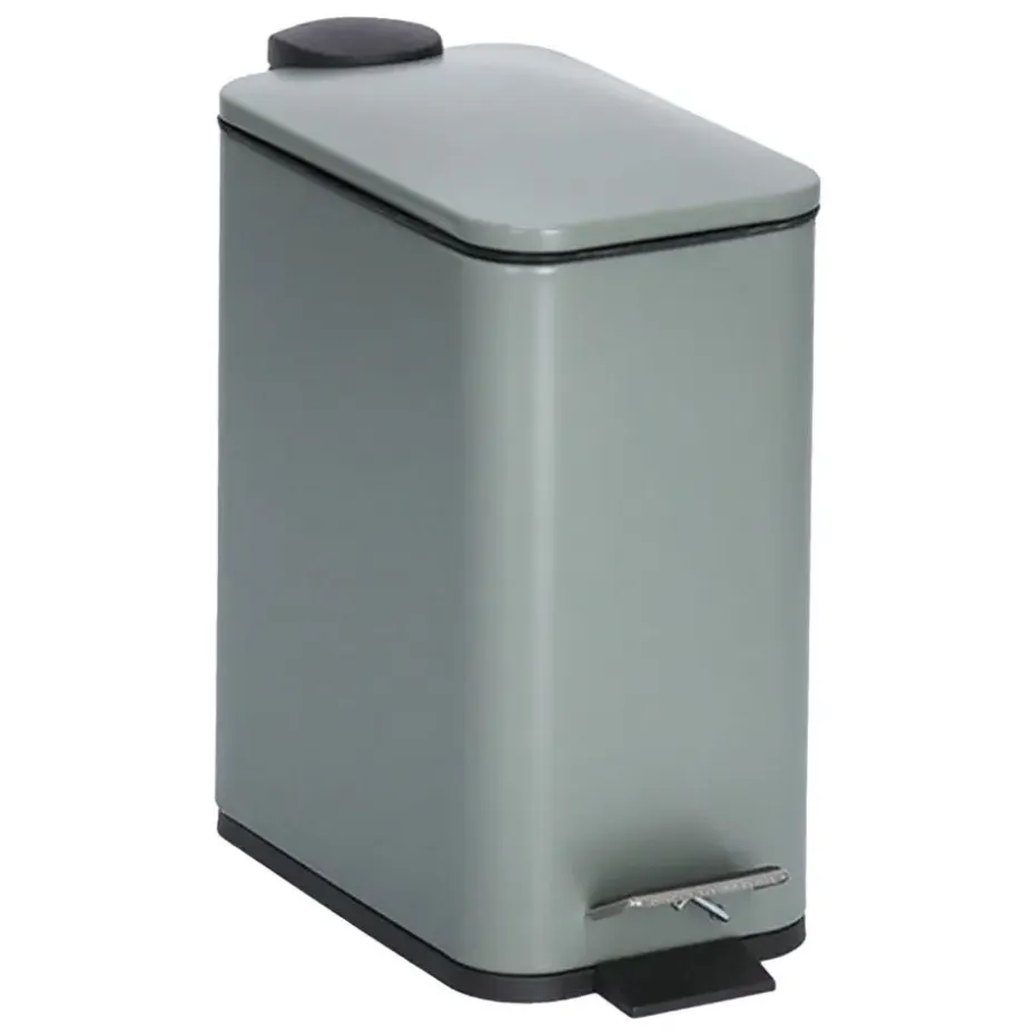 Zeller Prullenbak/pedaalemmer - metaal/kunststof - 5L - soft close