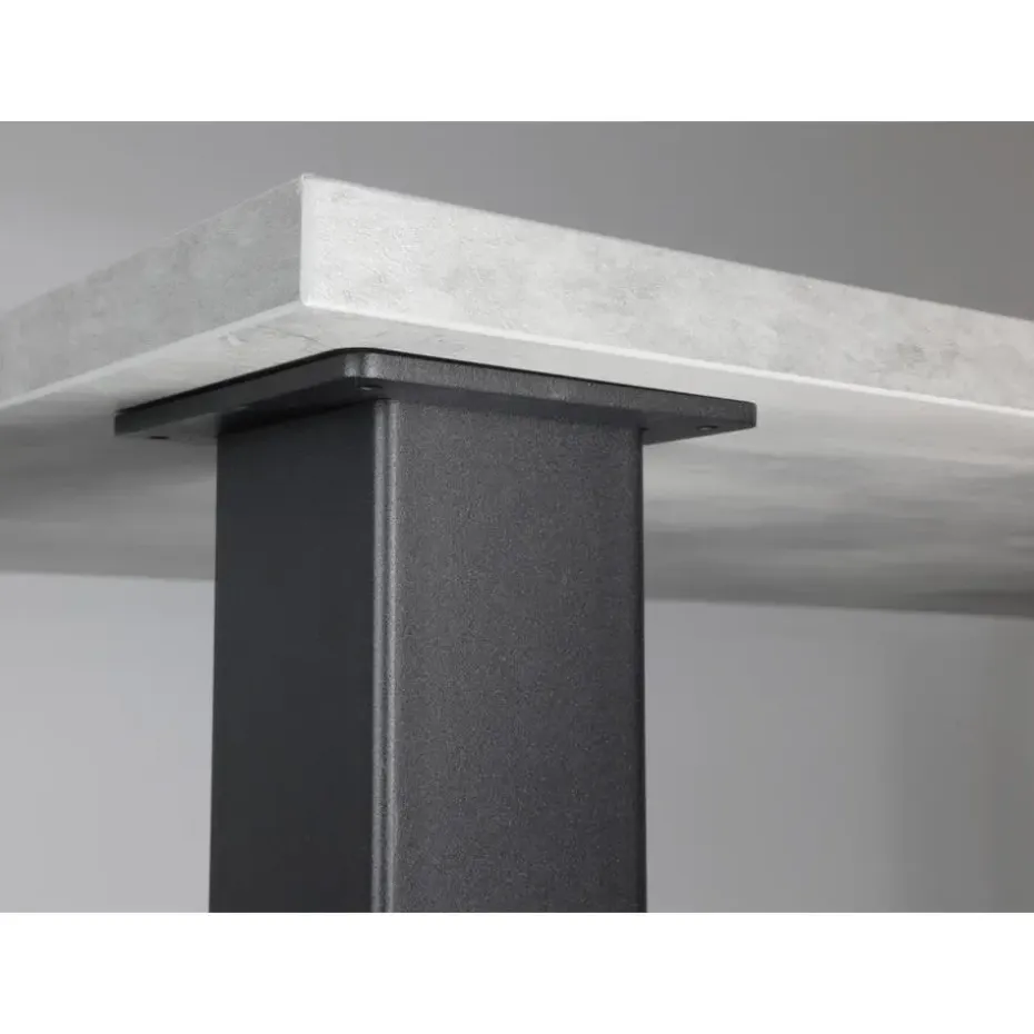Zwarte Tafelpoot Vierkant - 80 x 80 x 720 mm